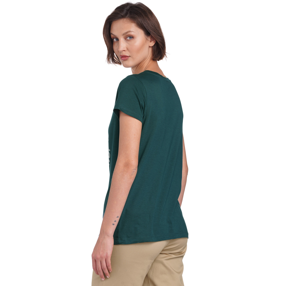 Damen T-Shirt mit College-Print