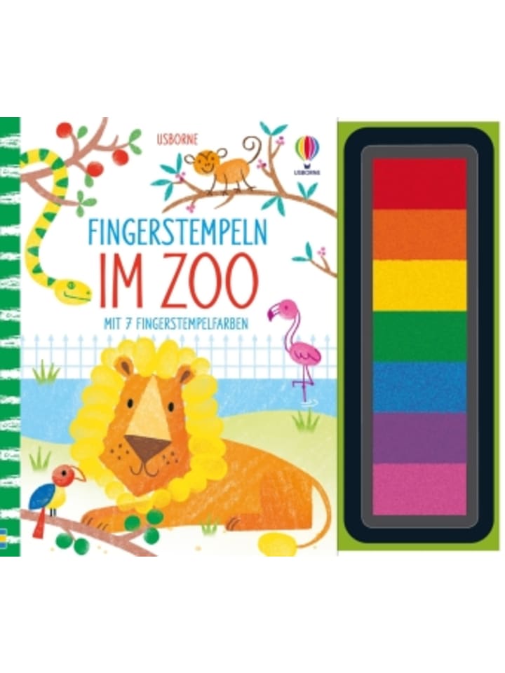 Usborn Buch - Fingerstempeln: Im Zoo günstig kaufen onesize