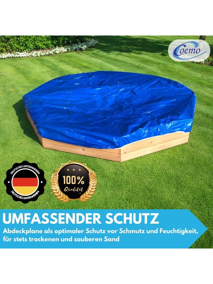 Coemo Sandkasten Larry 4-Sitzer Holz  in Natur günstig kaufen