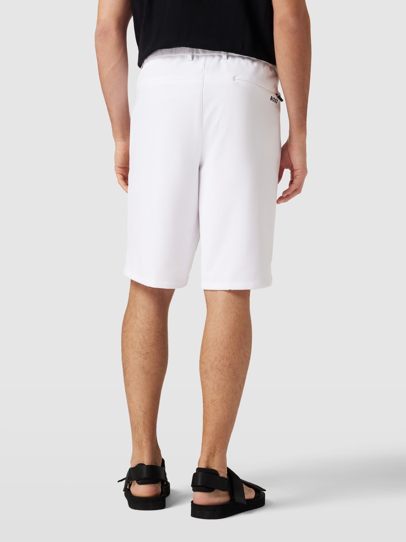 Sweatshorts mit Bundfalten Modell 'Hammer' in weiß
