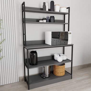 VCM Unterschrank Küchenschrank Kommode Buffet Mikrowelle Insasi