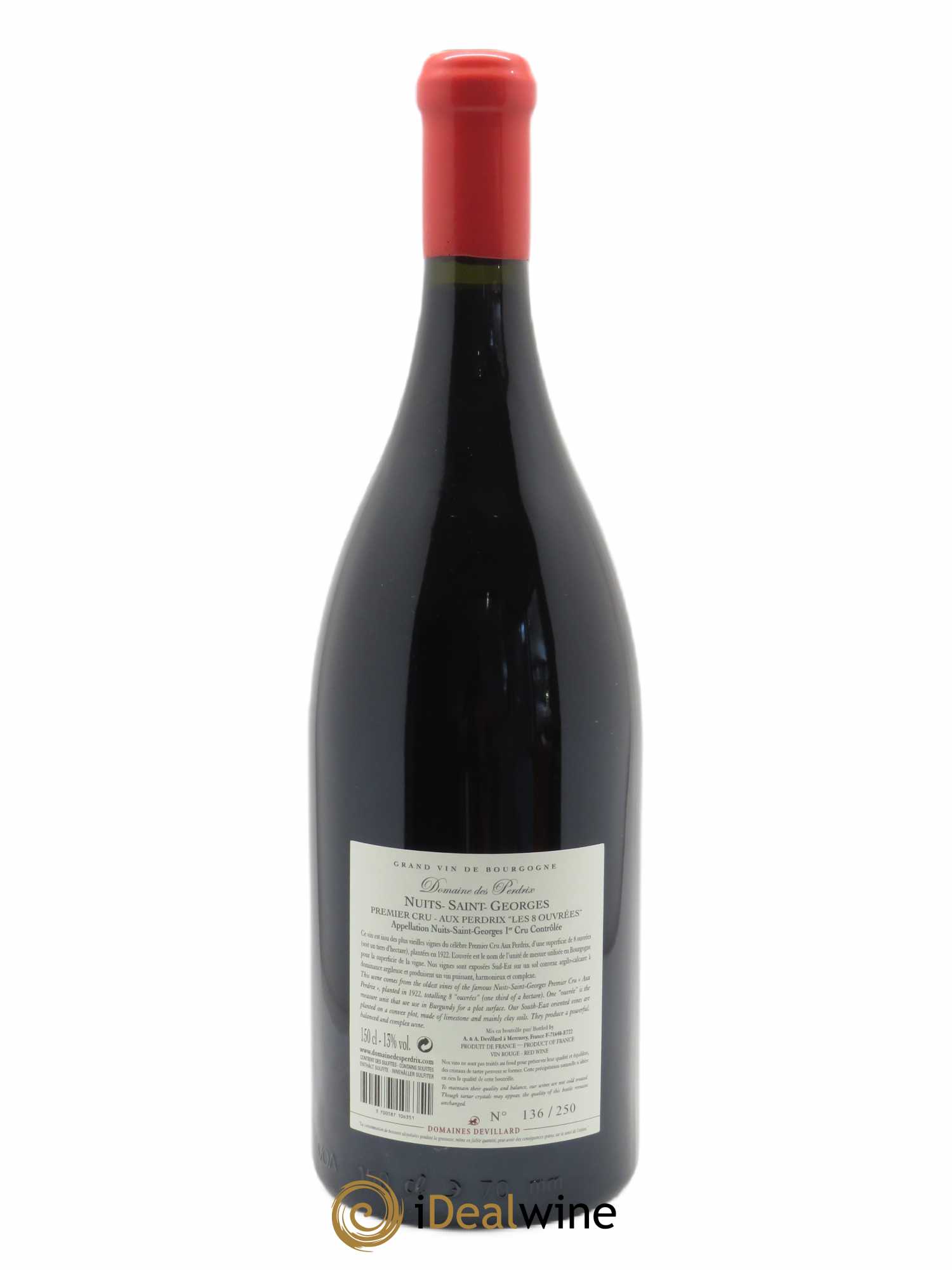 Nuits Saint-Georges 1er Cru Aux Perdrix Les 8 Ouvrées Perdrix (Domaine des)  2018 - Lot de 1 Magnum