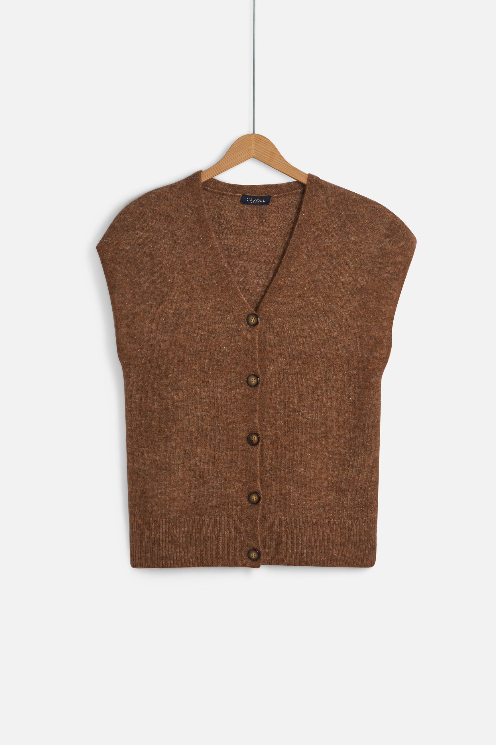 gilet melanie taupe femme