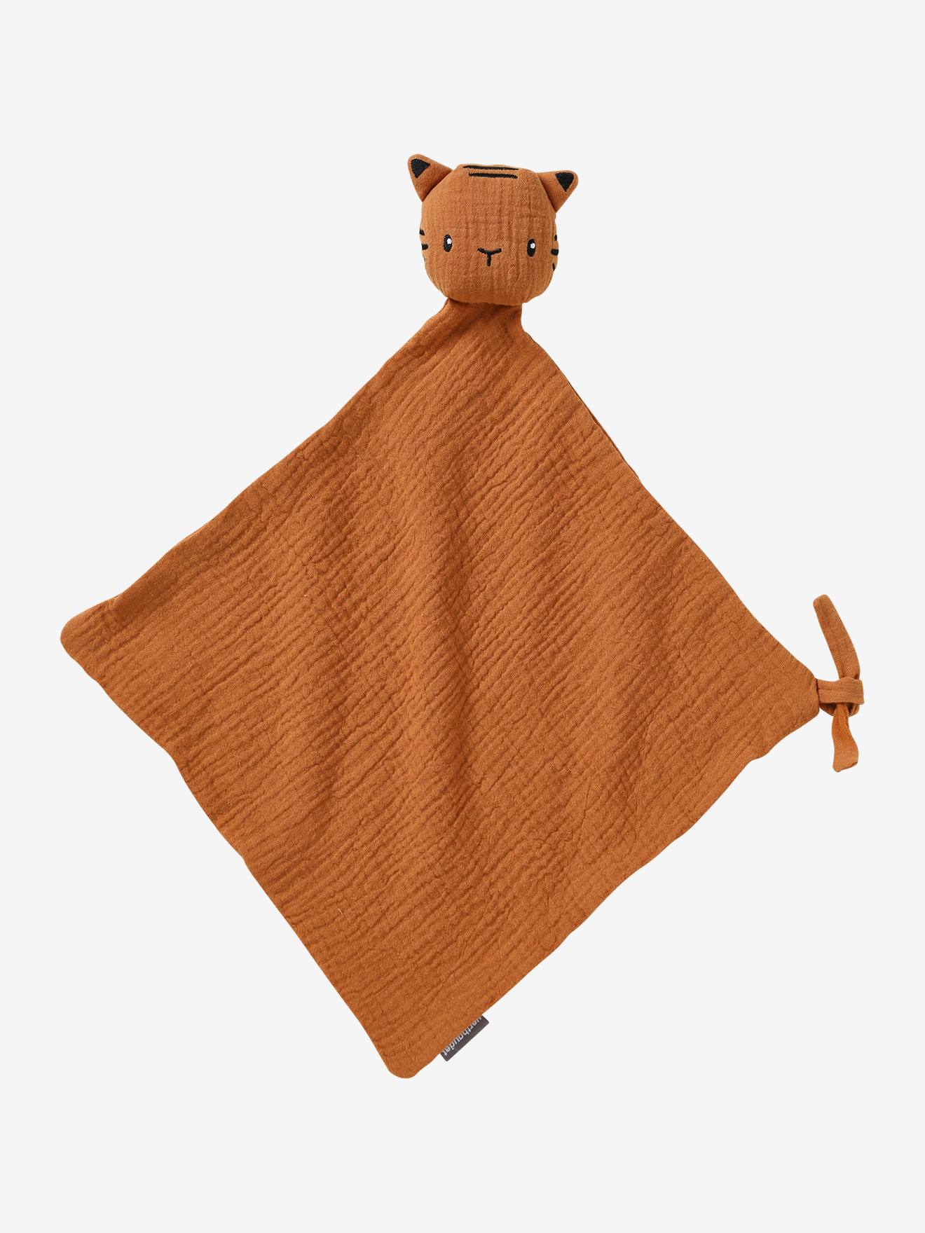 Vertbaudet Baby Geschenk-Set: Schmusetuch, Rassel & Stoffbuch mit Geschenkverpackung - gelb