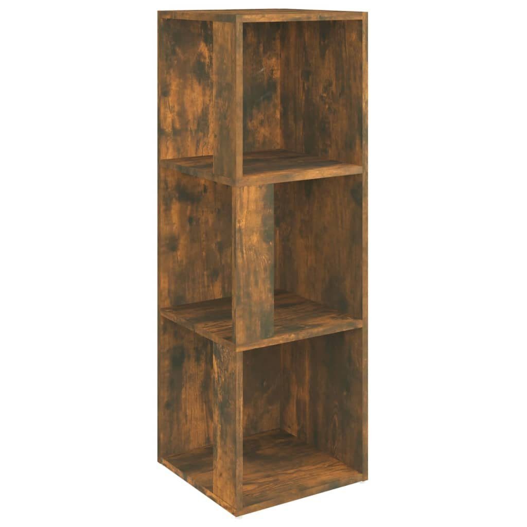 vidaXL Fächerschrank Eckregal Räuchereiche 33x33x100 cm Holzwerkstoff (1-St)