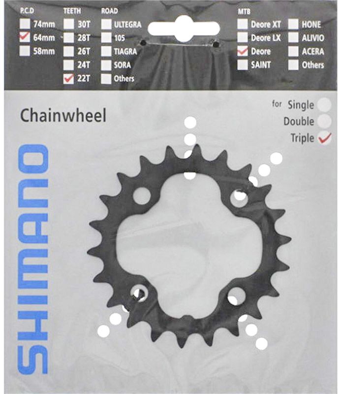 Shimano DEORE Kettenblatt für FC-M590/591 22 Zähne kaufen | Bike-Discount