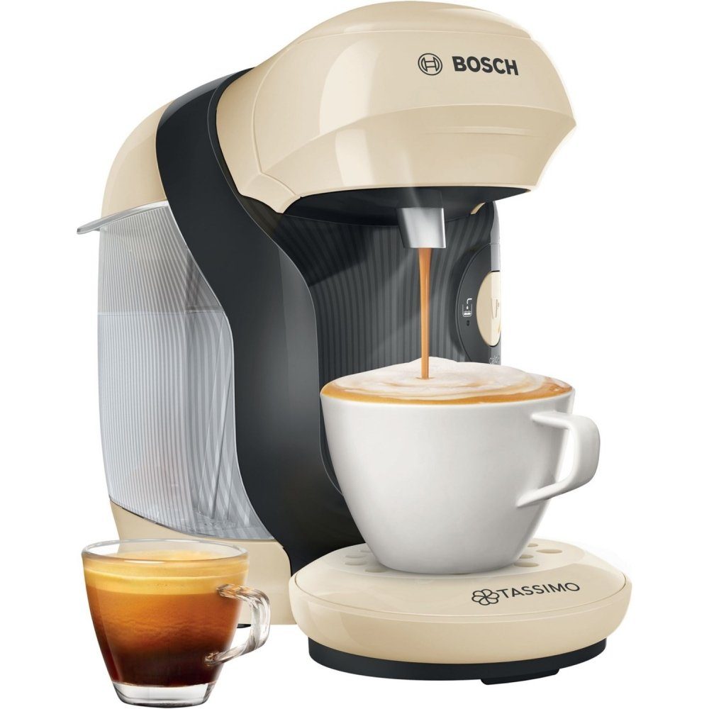 TASSIMO Kapsel-/Kaffeepadmaschine Bosch TAS1107 Style - Kapselmaschine - creme