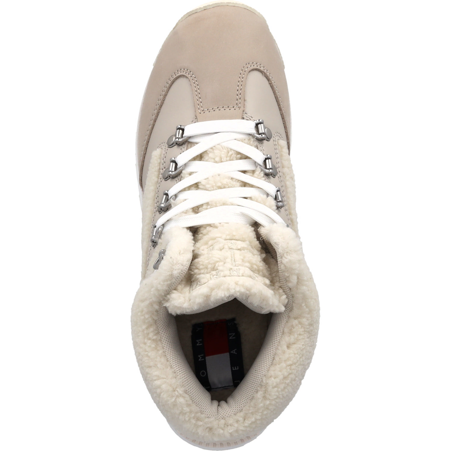Tommy Hilfiger EN0EN02312, Schnürstiefel, Damen, Weiß (stone white)