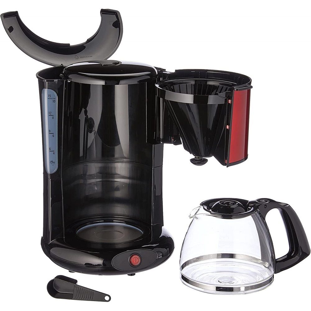 Moulinex Filterkaffeemaschine FG360D Subito - Filterkaffeemaschine - rot metallic/schwarz