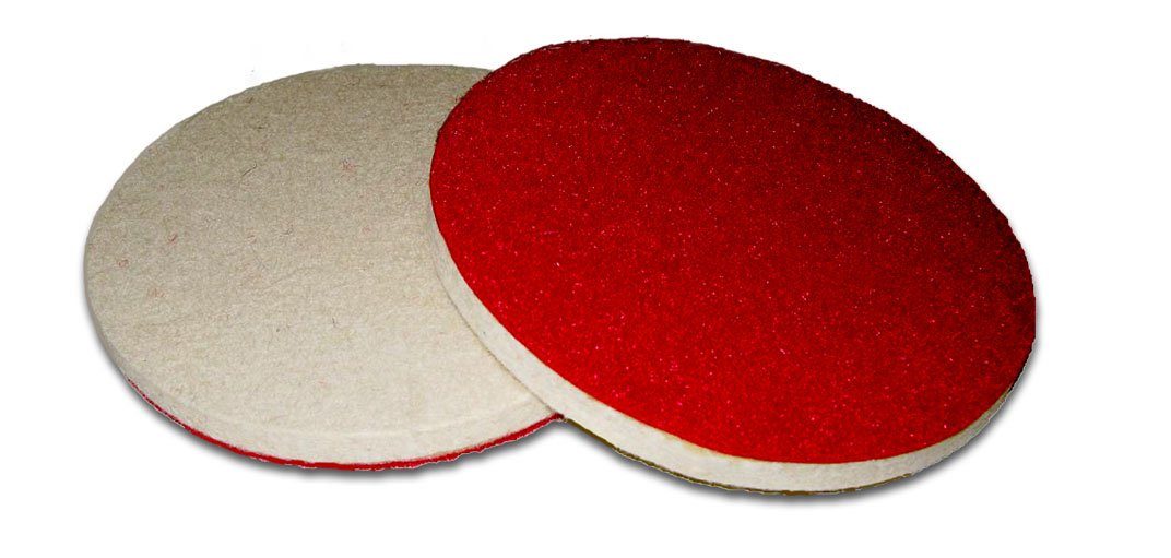 VaGo-Tools Poliermaschine Polierscheibe Polierdisc Filzscheibe 125 Klett 4x, (Set)