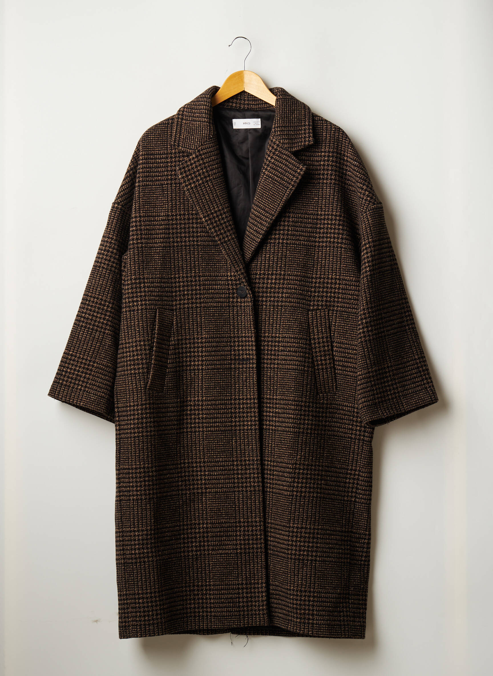 Mango Manteaux Longs Femme couleur marron