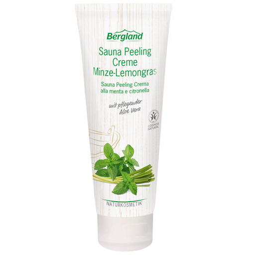BERGLAND Sauna Peeling Creme Minze-Lemongras  100 ml  Körperpflege