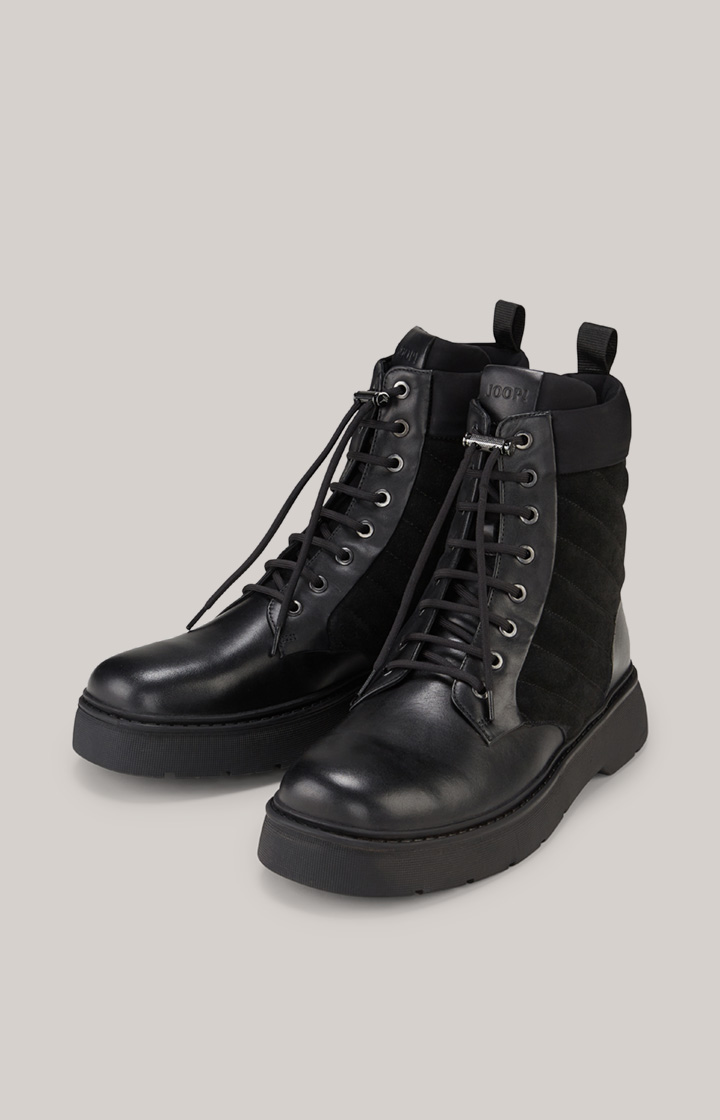 Boots Velluto Misto Zinon in Schwarz