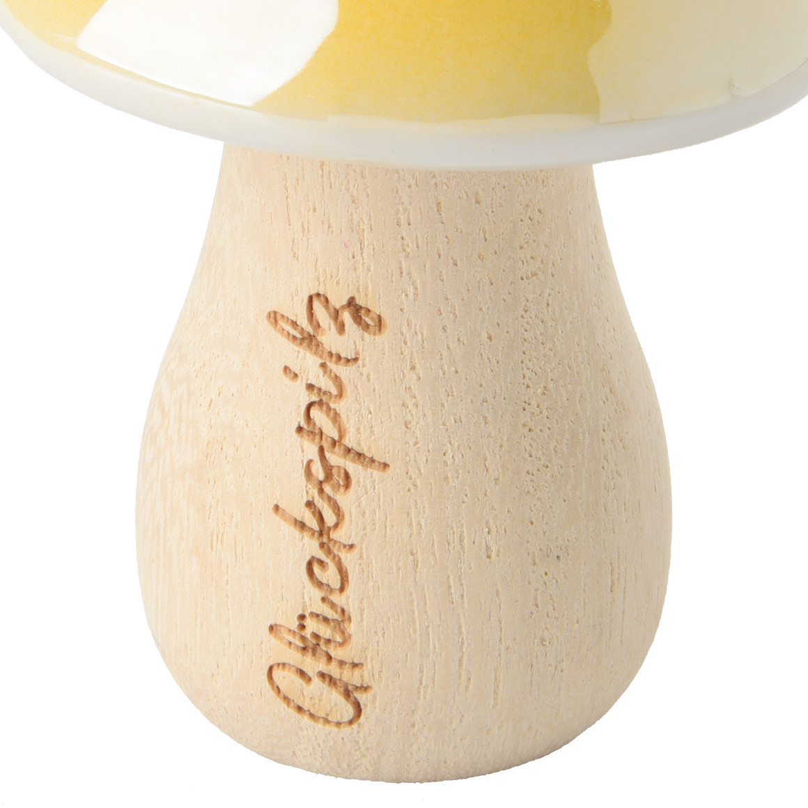 Kleiner Deko-Pilz mit Keramikkopf