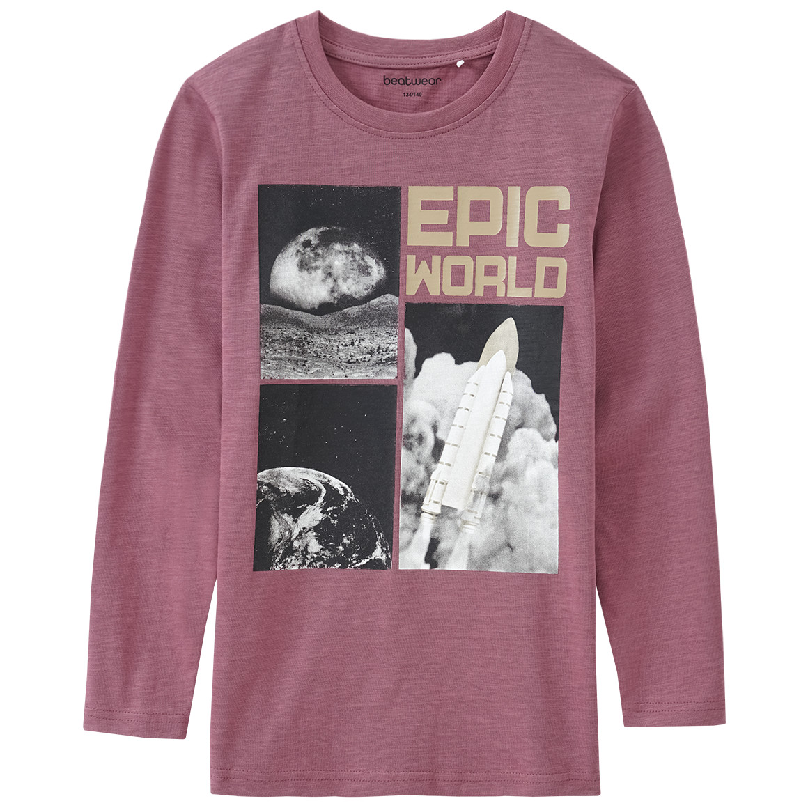 Jungen Langarmshirt mit Foto-Print