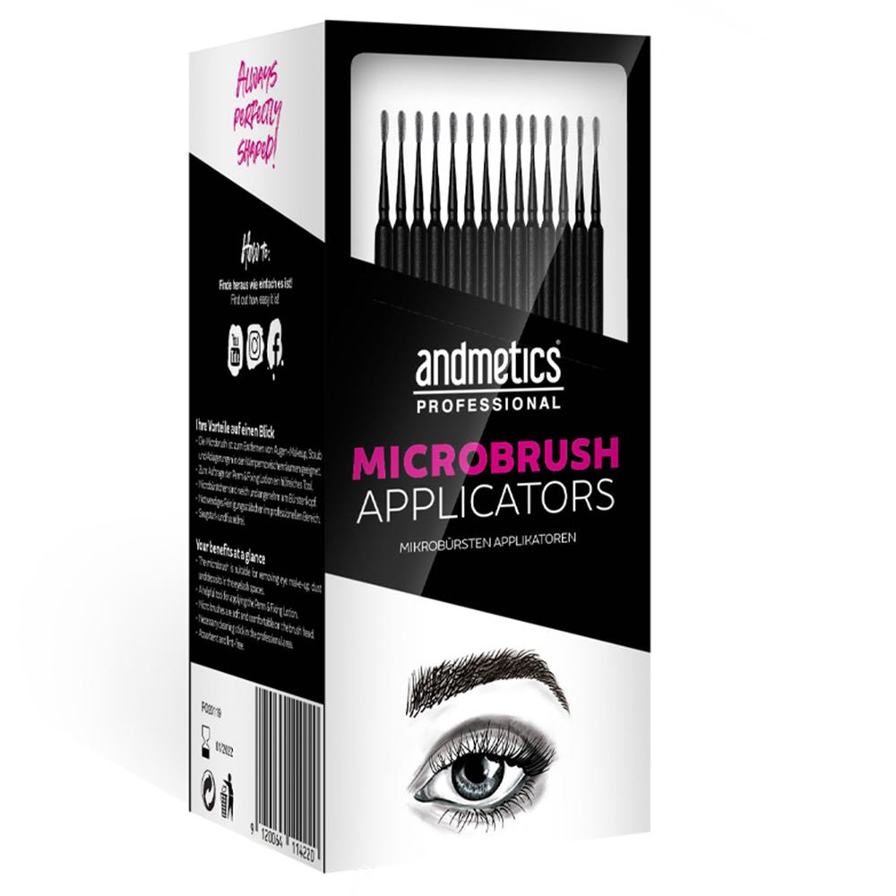 andmetics Microbrush Professional 100 Stück