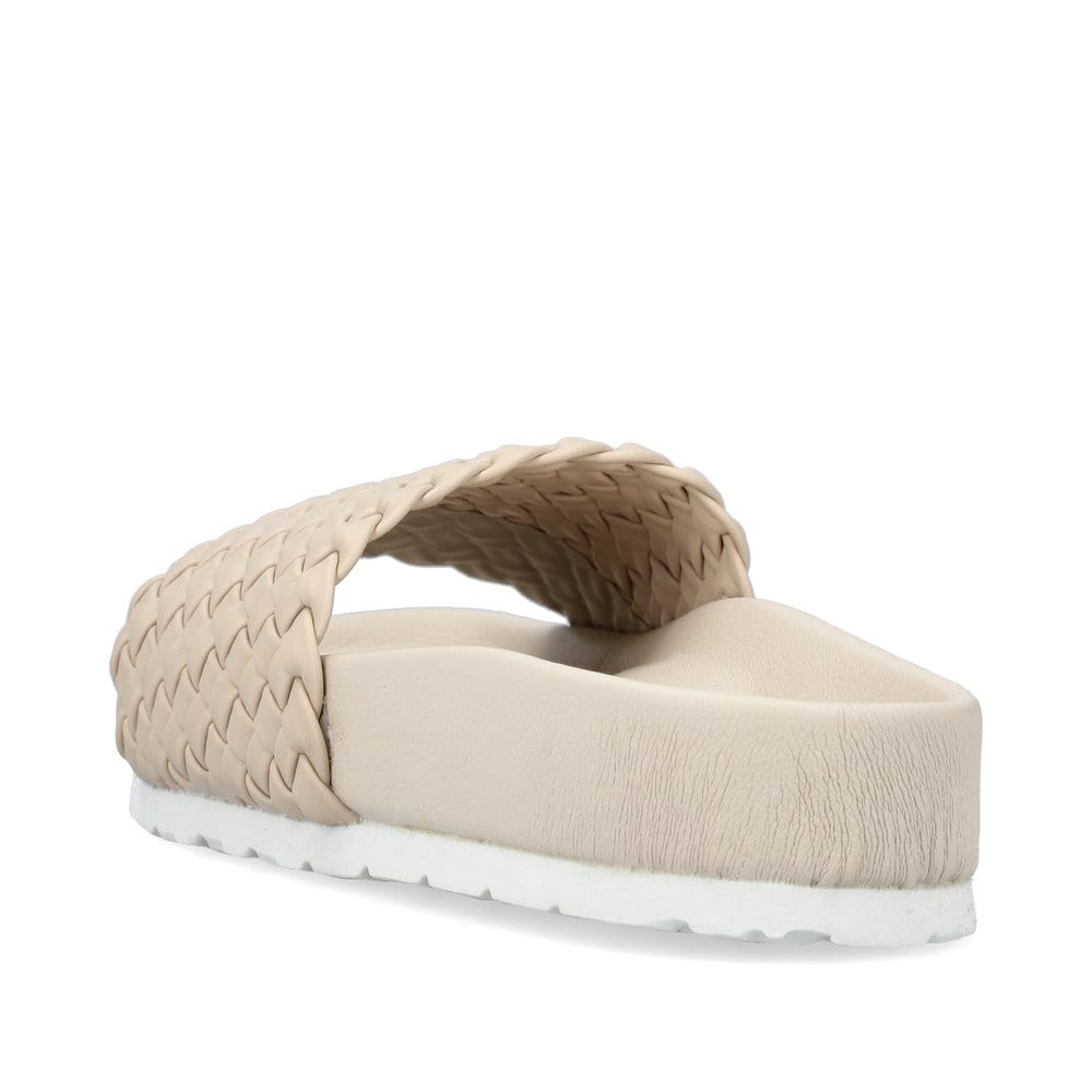 Rieker Damen Pantoletten hellbeige