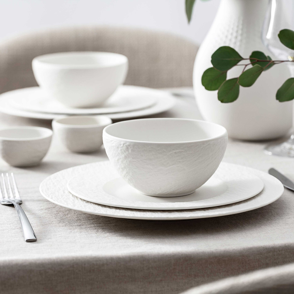 Villeroy & Boch Set Starter 6pc. EC Manufacture Rock blanc service de vaisselle