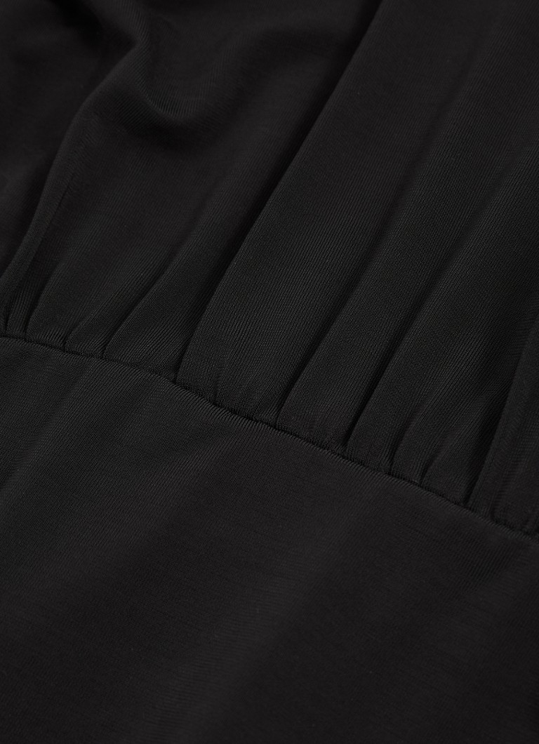 Top Reiss Adrienne con collo alto e dettagli traforati.