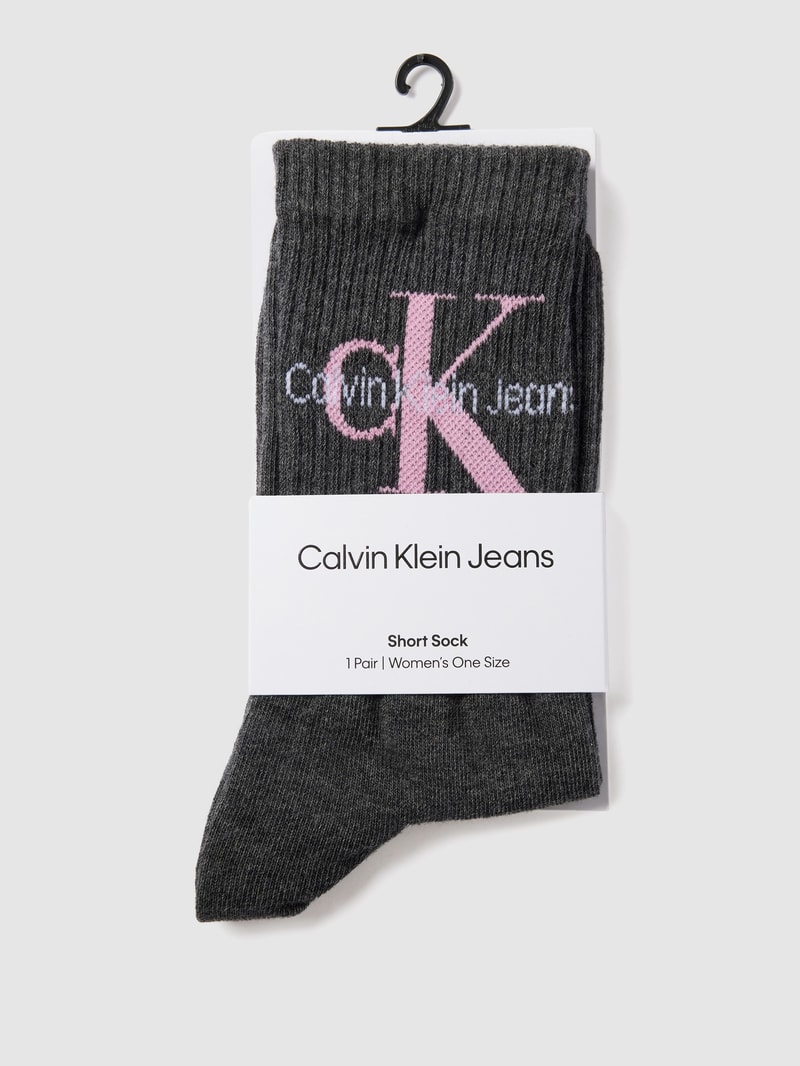 Socken in Ripp-Optik in dunkelgrau