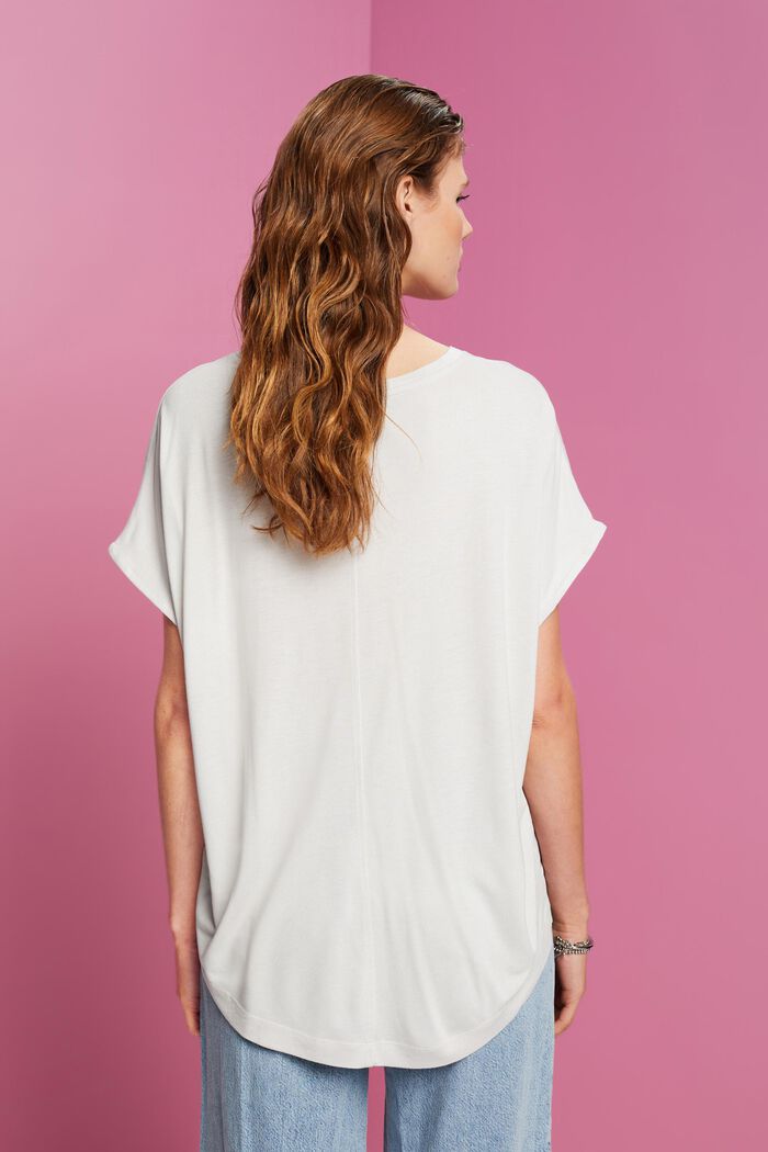 T-Shirt aus Materialmix