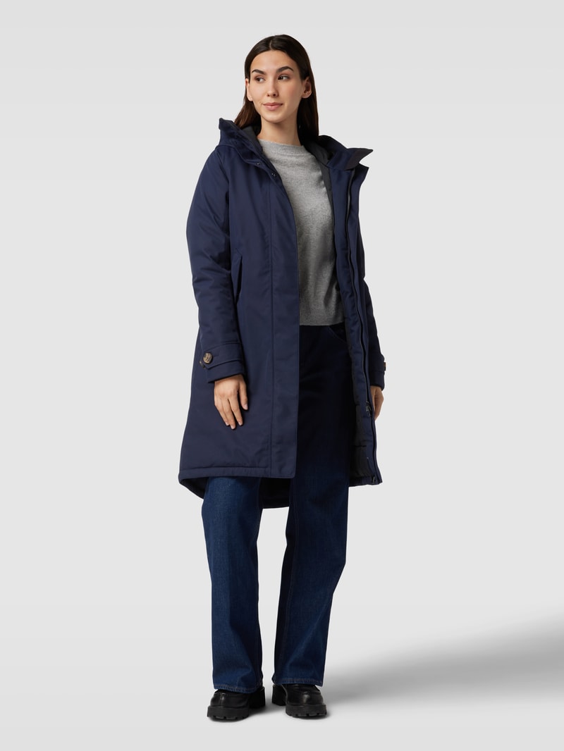 Parka mit Kapuze Modell 'LUNA' in dunkelblau