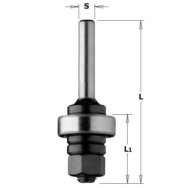 CMT 724.060.10 Husillo con eje de cojinete de 6 mm