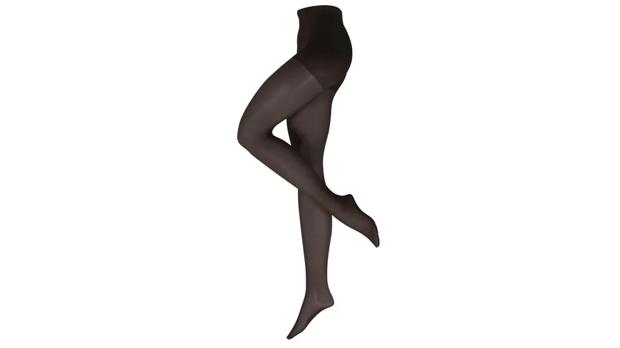 NUR DIE Damen Feinstrumpfhose Goodbye Laufmaschen 20 DEN schwarz