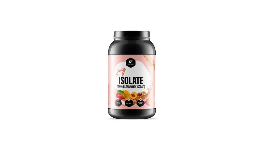 GO FITNESS Juicy Isolate Peach Mango Passion Fruit 900 g