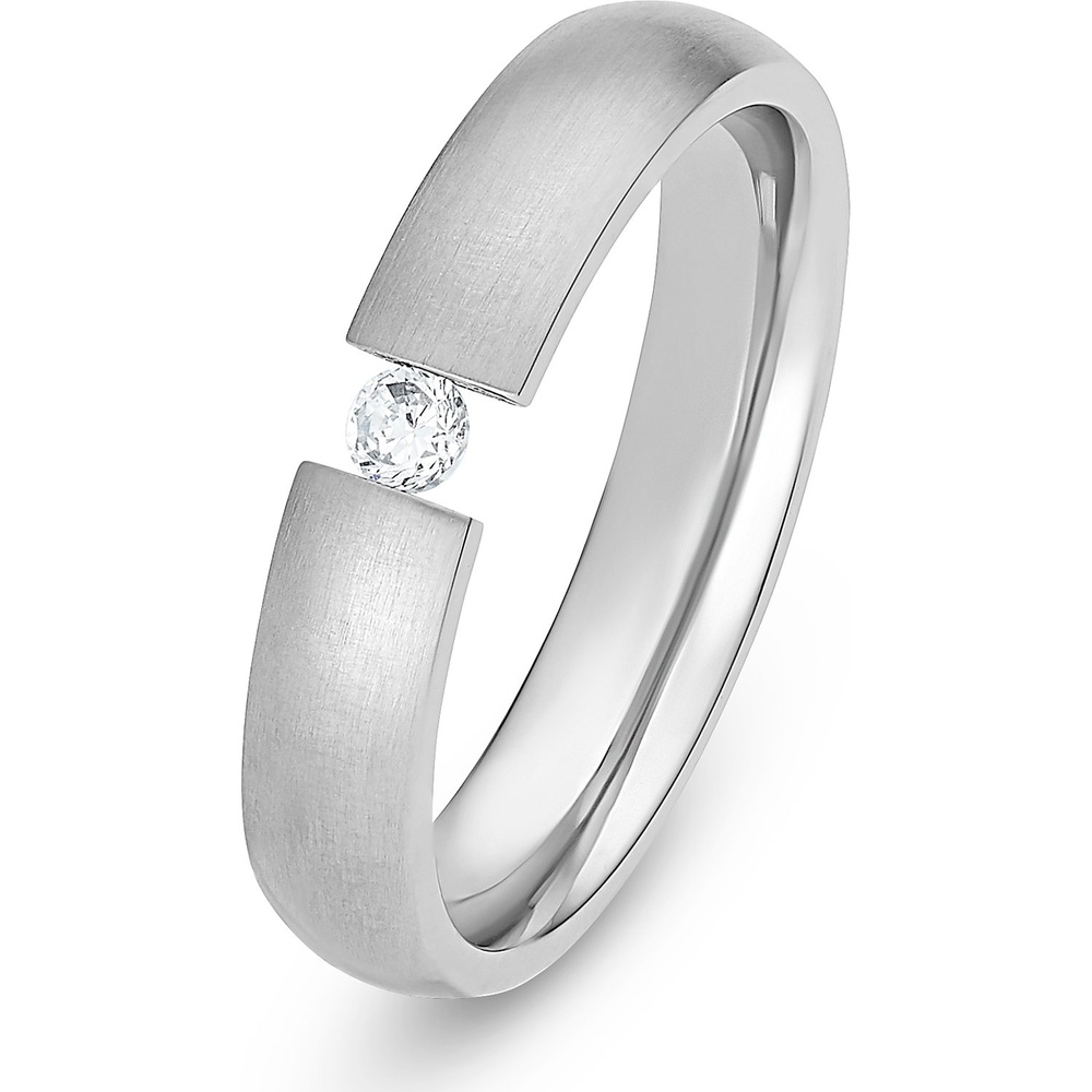 FAVS Bague d'amitié Acier inoxydable argent Bague