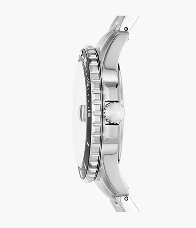 Fossil Uhr Fossil Blue Dive 3-Zeiger-Werk Datum Edelstahl