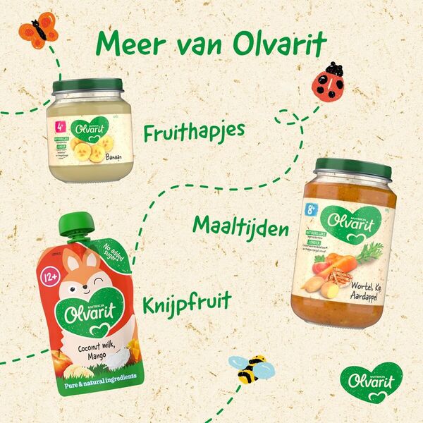 Olvarit 12 M Smoothie z lesného ovocia, lisované ovocie 100g