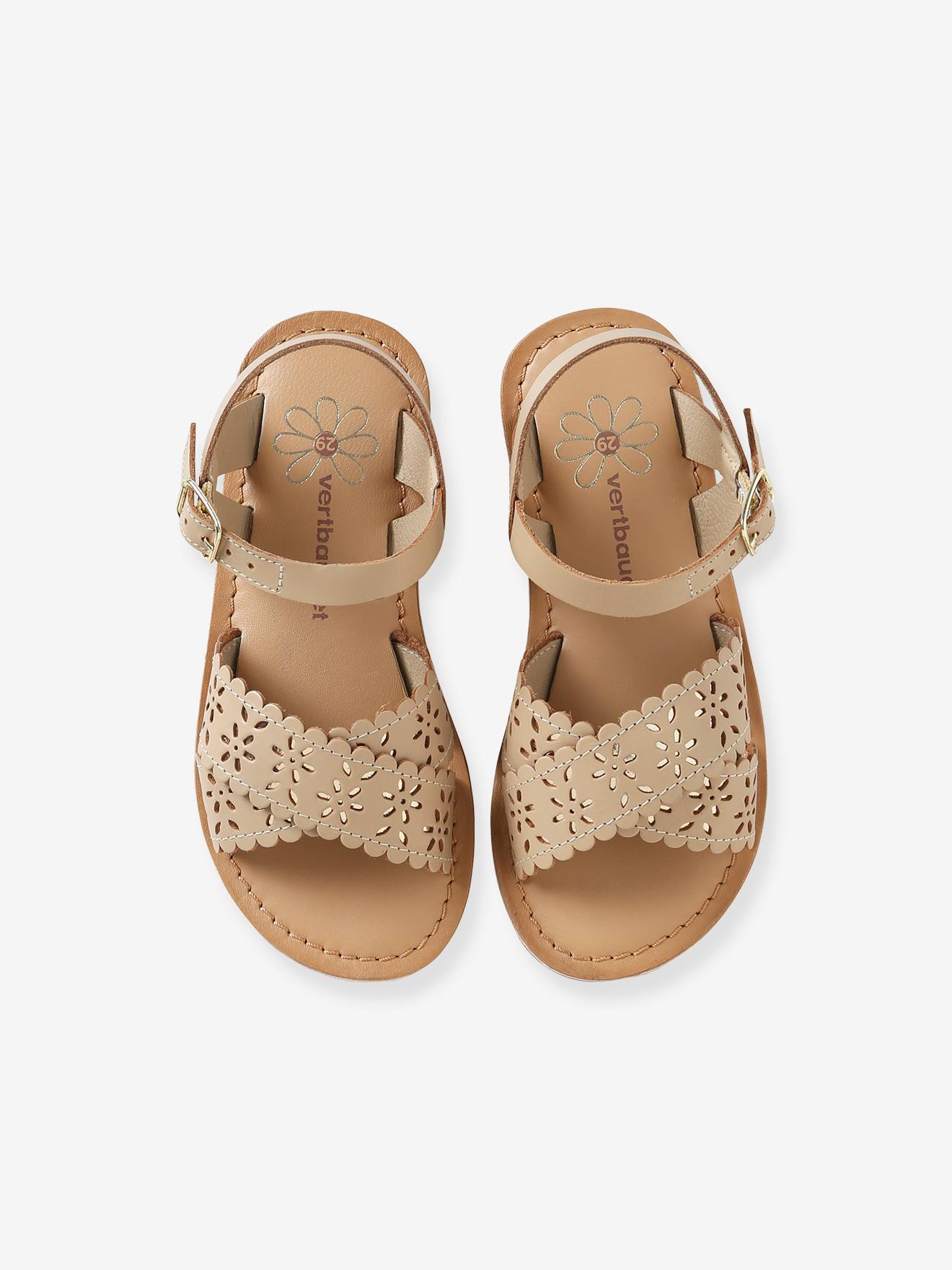 Vertbaudet Mädchen Sandalen - weiß
