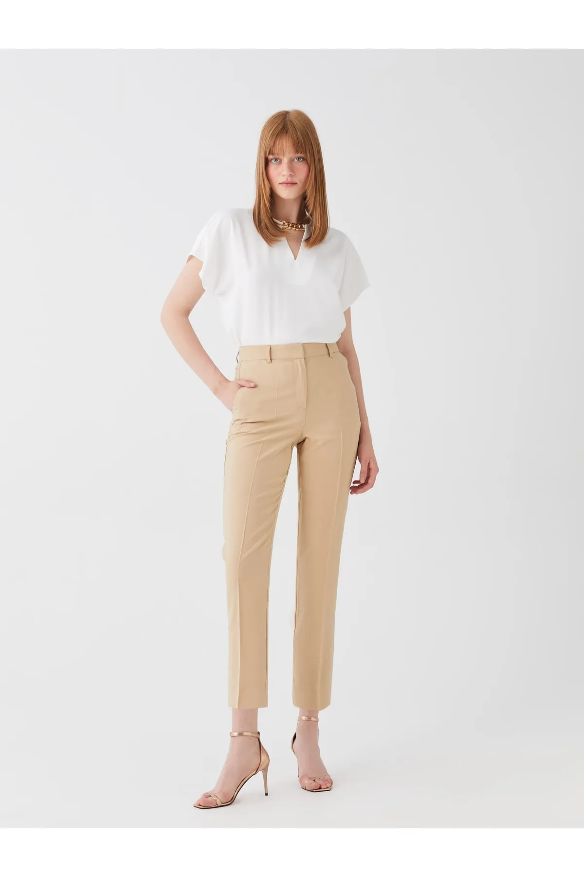 LC Waikiki  Zigarettenhose für Damen mit hoher Taille