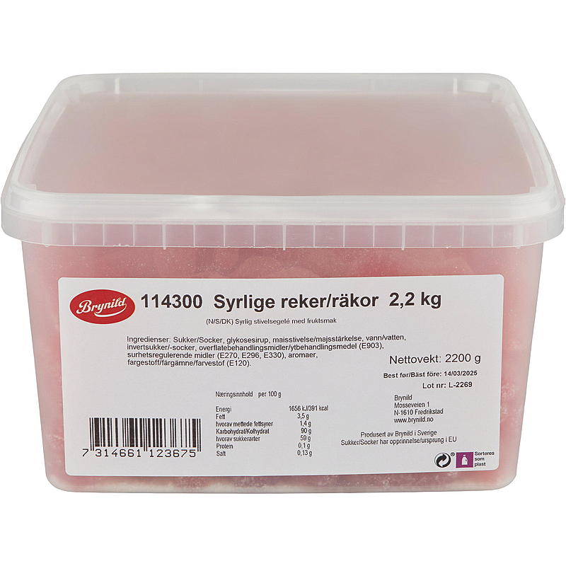 KnallGodt Reker syrlige 2,2 kg
