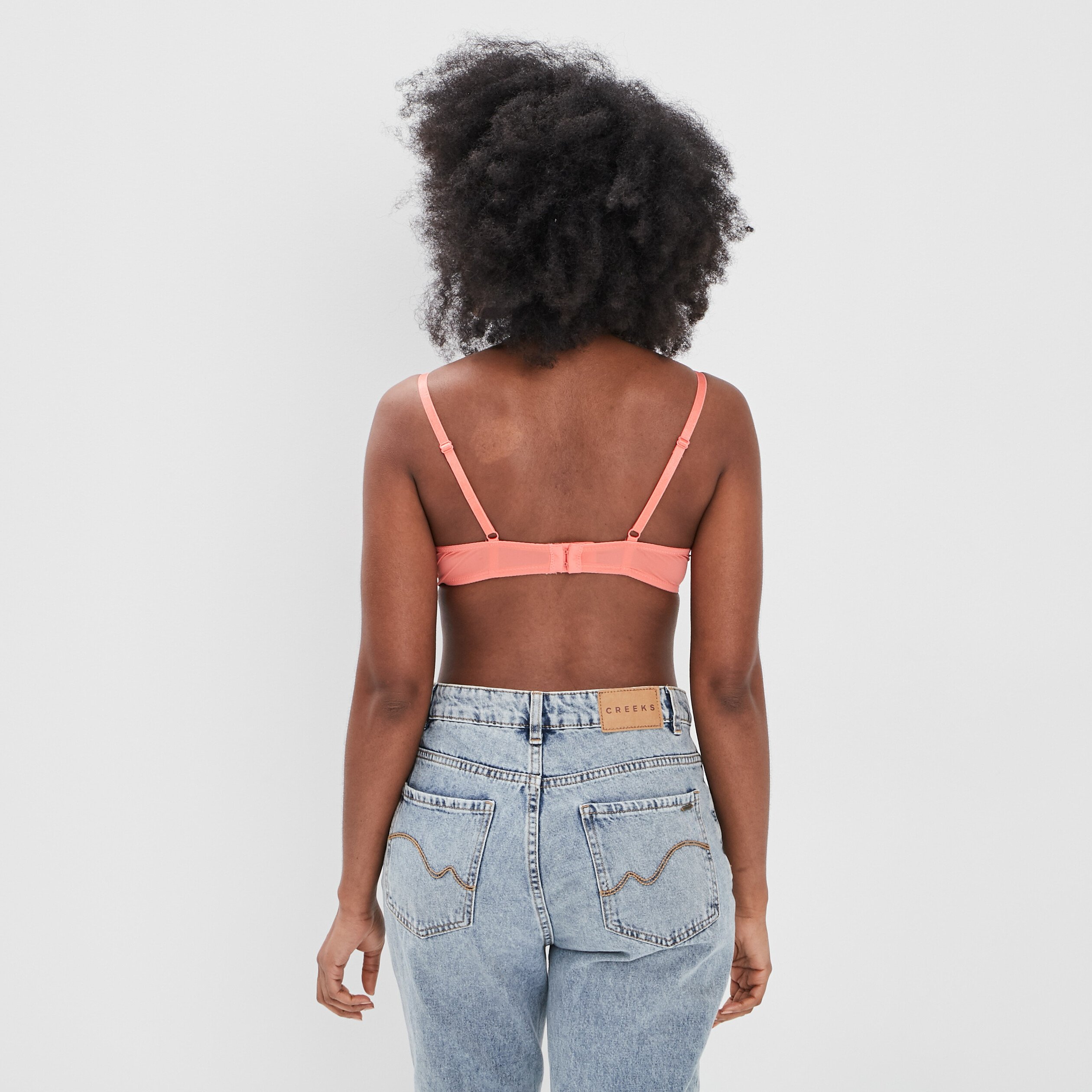 Soutien-gorge corbeille micro dentelle rose femme | La Halle