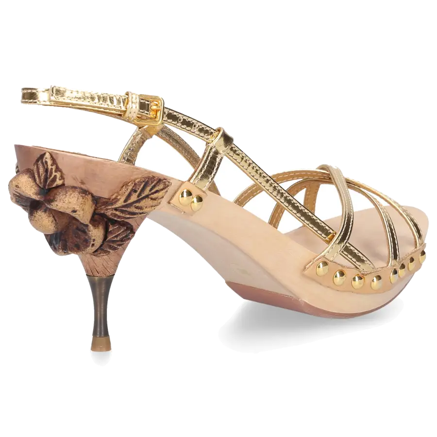 Miu Miu - Sandalen 5837 Kalbsleder - gold