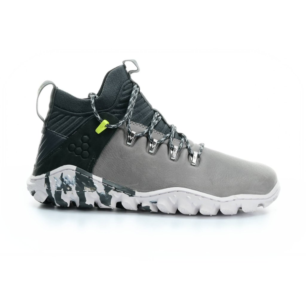 Vivobarefoot Magna Forest ESC M Zinc Leather Barfuß-Wanderschuhe
