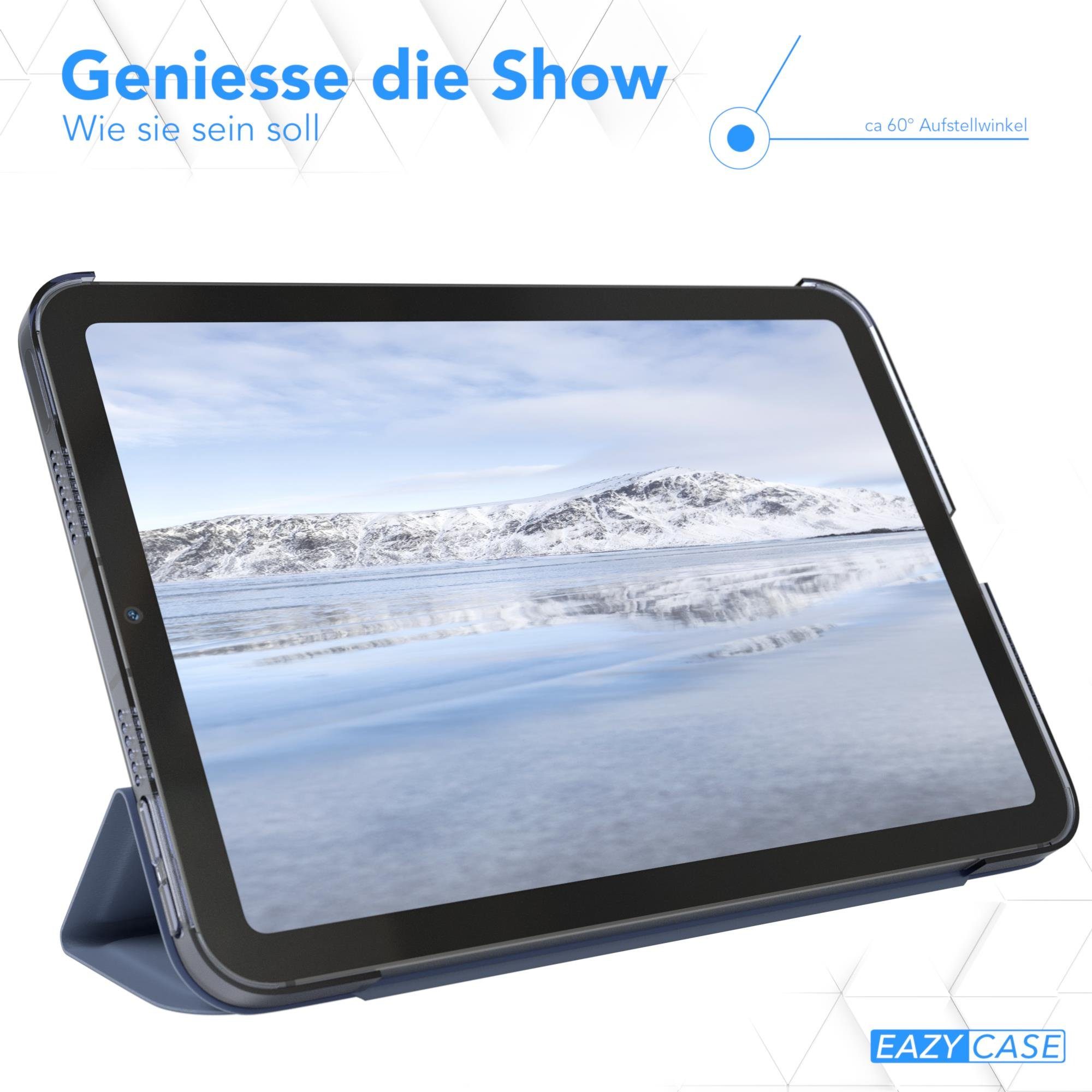 EAZY CASE Tablet-Hülle Smart Case für Apple iPad Mini 6. Gen. (2021) 8,3 Zoll, Schutzhülle mit Sleep Wake Up Funktion Anti-Kratz Case Blau Lavendel