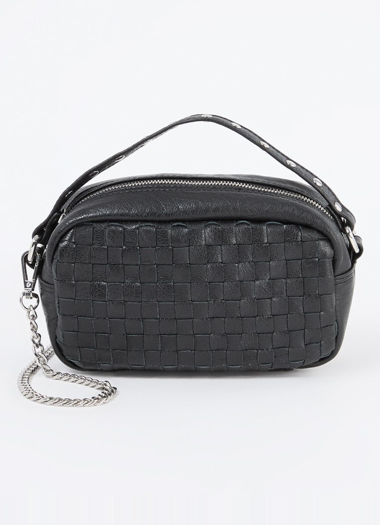 Núnoo Lyra Lederhandtasche mit geflochtenen Details und abnehmbarem Schulterriemen