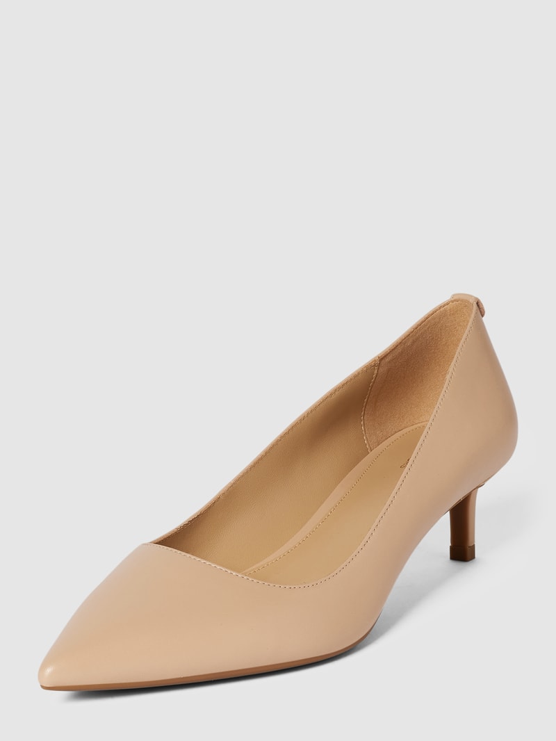 Pumps mit Label-Detail Modell 'ALINA FLEX KITTEN PUMP' in beige