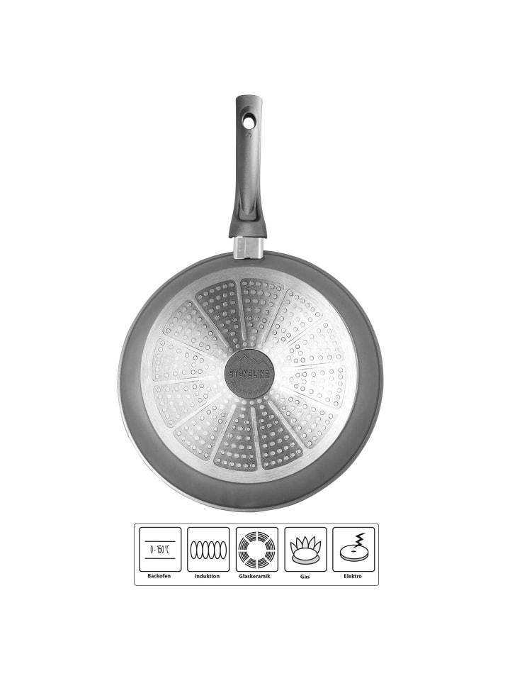 Stoneline Schmorpfanne | ohne Deckel in Anthrazit | 28cm günstig kaufen Ø 28 cm
