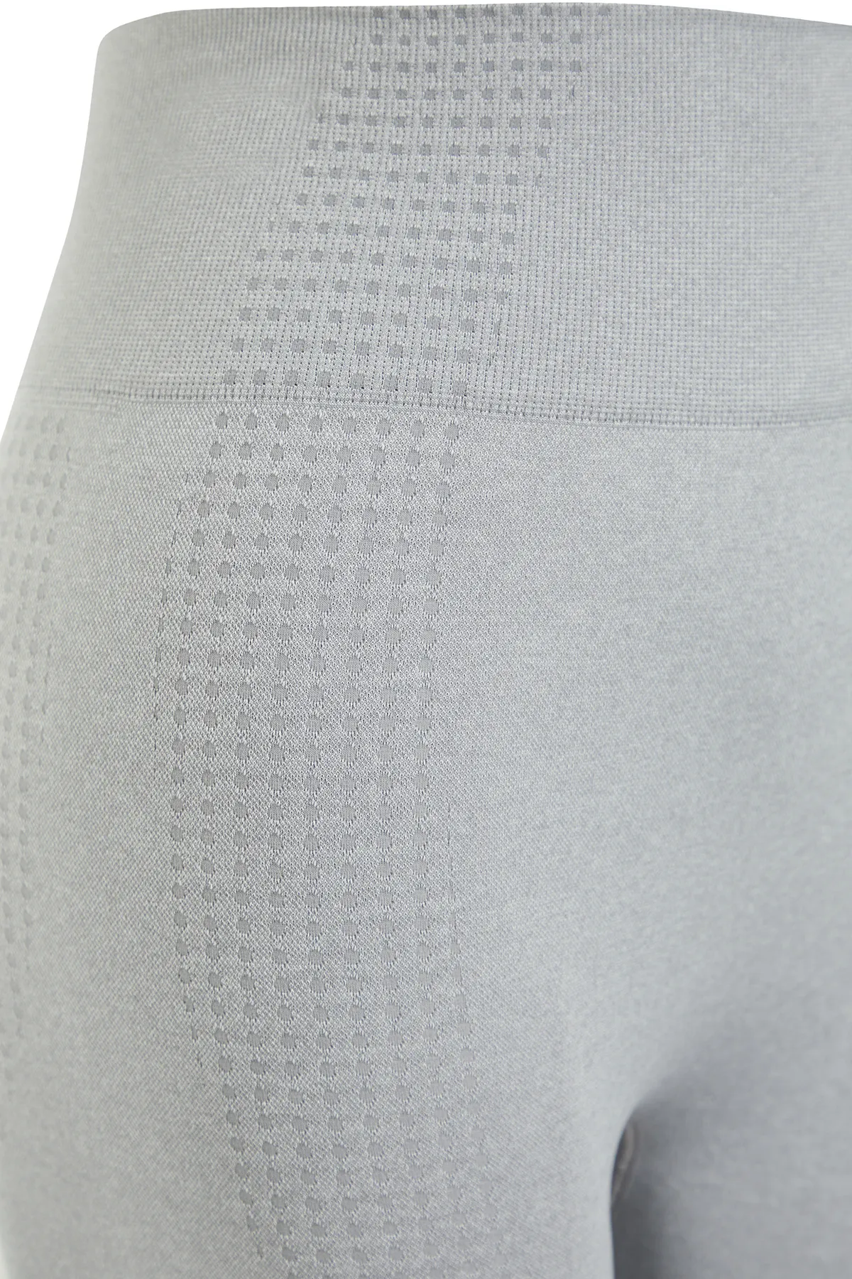 Trendyol Collection  Graue nahtlose/nahtlose gestrickte Sport-Leggings in voller Länge TWOSS21TY0024