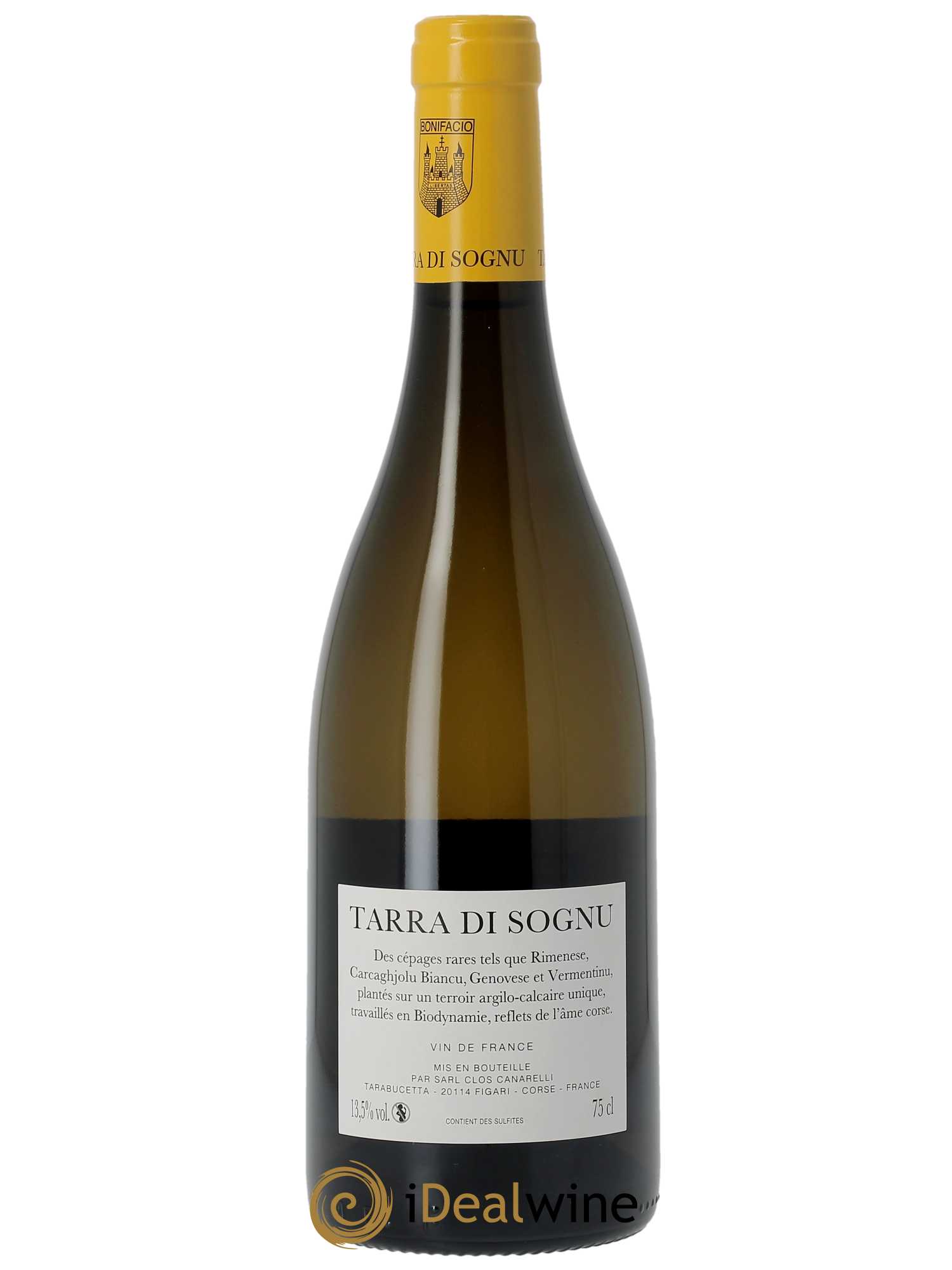 Vin de France Tarra di Sognu Clos Canarelli  2022 - Lot de 1 Bouteille