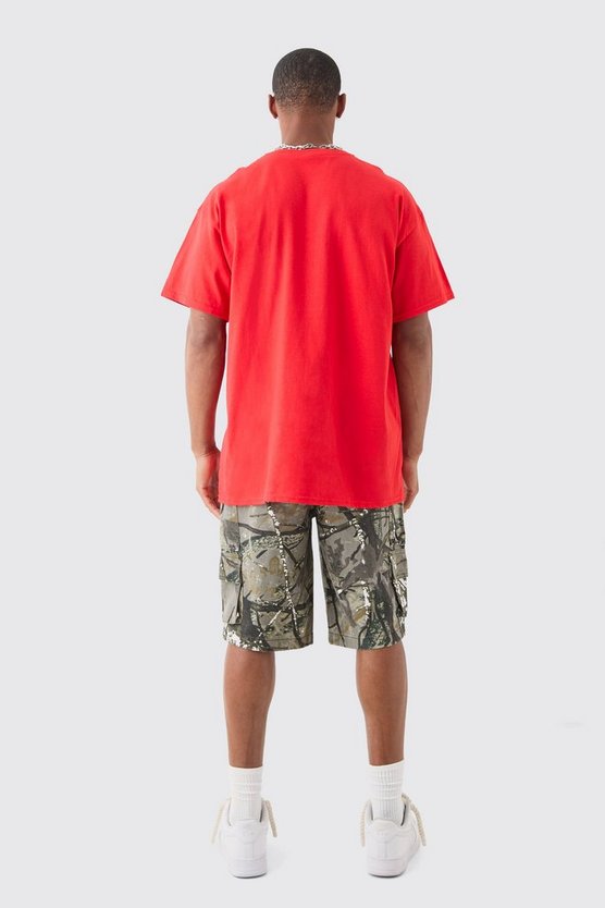 Oversize T-Shirt mit lizenziertem Coca Cola Print