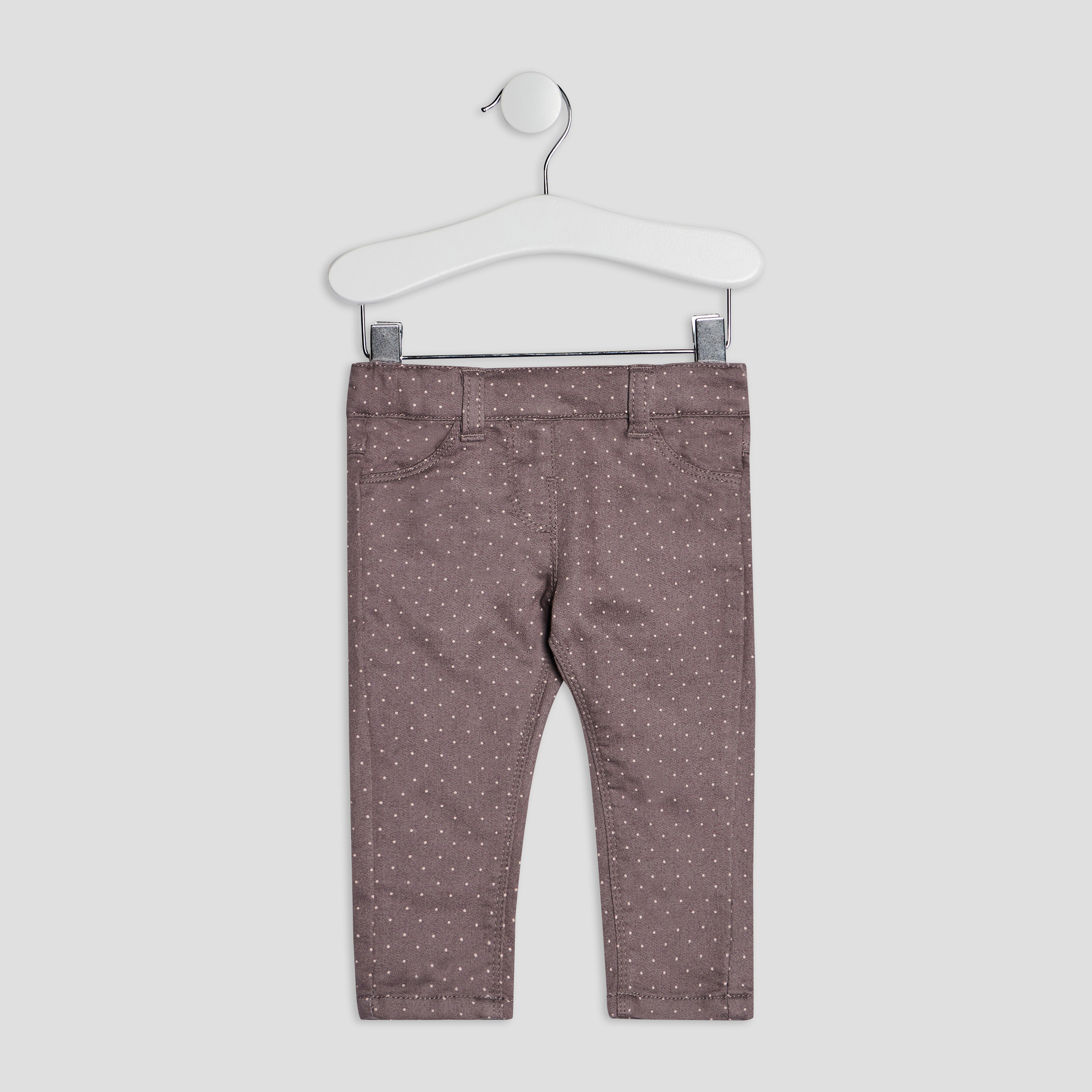 Pantalon skinny taupe bébé fille | La Halle