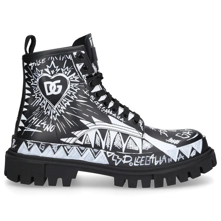 Dolce & Gabbana - Stiefeletten HI TREKKING Kalbsleder - schwarz