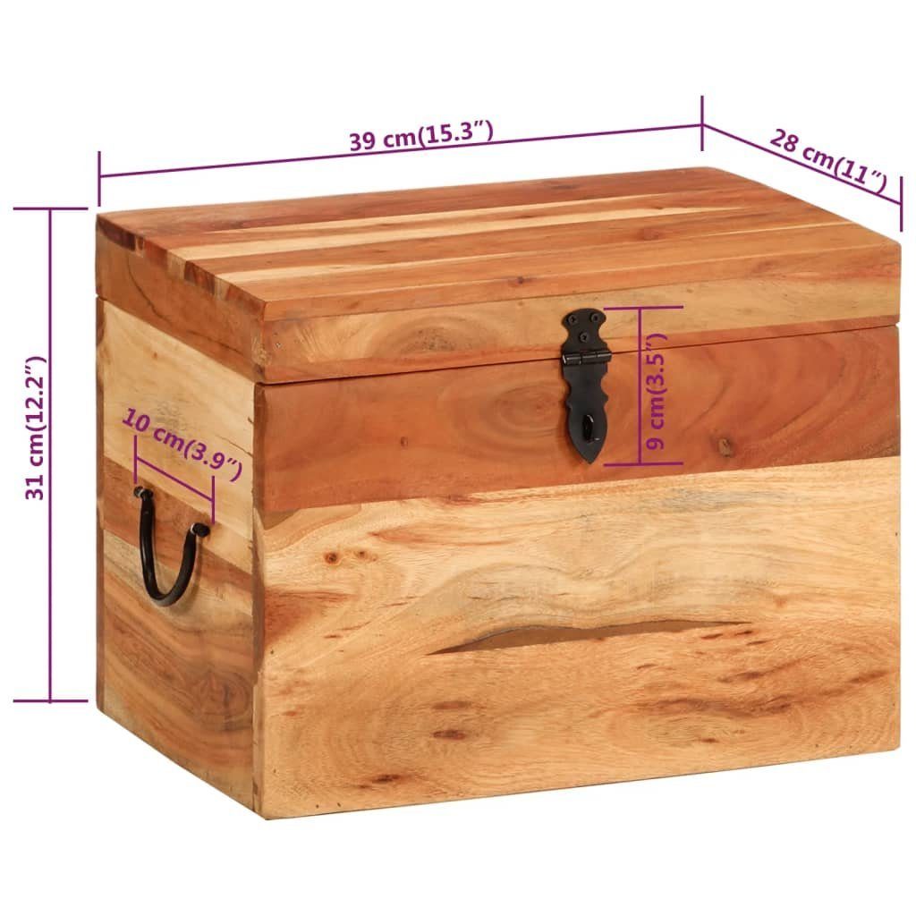 furnicato Truhe Aufbewahrungsbox 39x28x31 cm Massivholz Akazie (1 St)