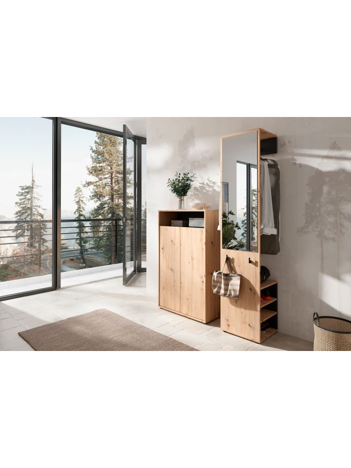 byLiving Garderoben-Set Lyon 2tlg. in Eiche-Optik günstig kaufen onesize
