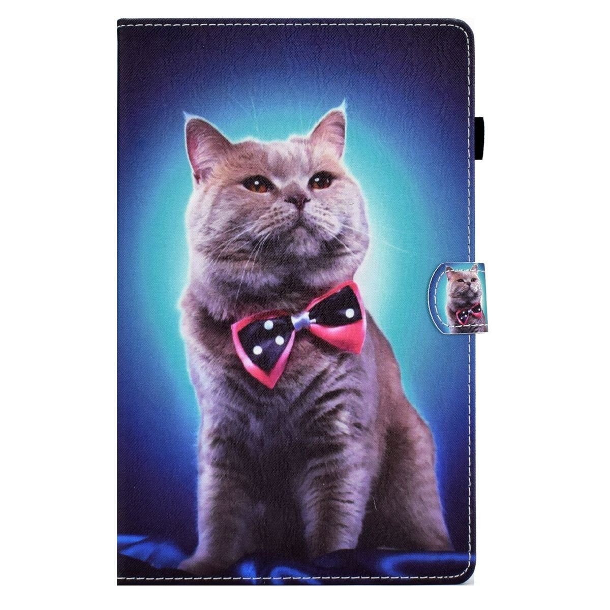 Wigento Tablet-Hülle Für Samsung Galaxy Tab A8 2021 X205 X200 Design Motiv 2 Kunstleder Hülle Cover Tablet Tasche Case Neu